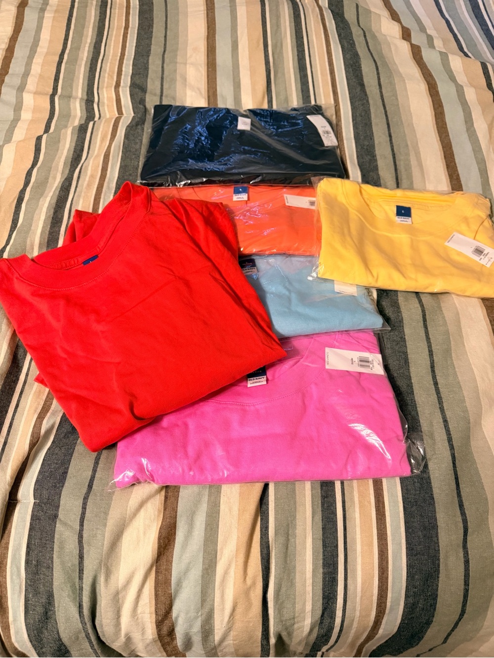 Old Navy Midi tee-shirt Dresses in Red, Pink, Yellow, Orange, Blue, Navy